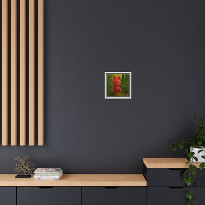 Plush Monster Red - Canvas Art