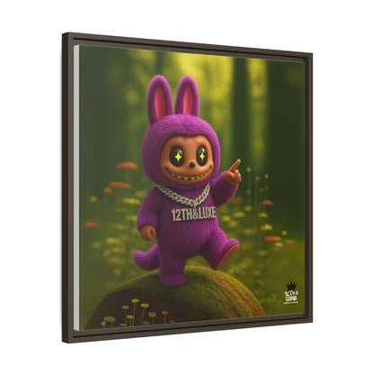 Plush Monster Purple - Canvas Art