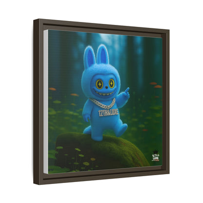 Plush Monster Blue - Canvas Art