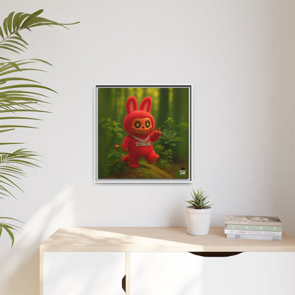 Plush Monster Red - Canvas Art