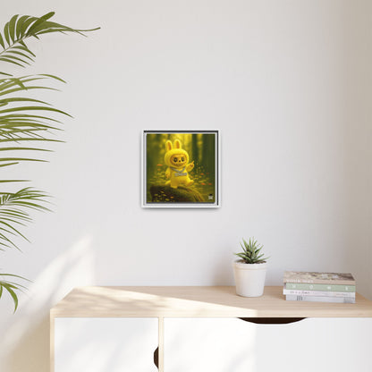 Plush Monster Yellow - Canvas Art