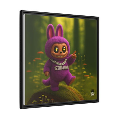 Plush Monster Purple - Canvas Art