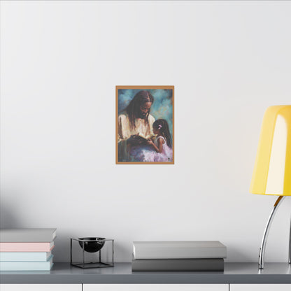 Jesus Reading, Matte Canvas, Stretched, 0.75" (Vertical)