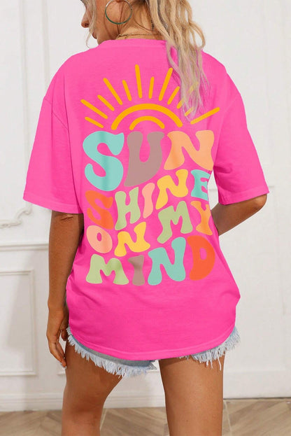 Camiseta de cuello redondo EL SOL BRILLA EN MI MENTE